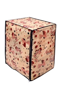 PVC Printed Font loading Machine Covers Dimensions (25"*23.5"*33") and Capacity (320) Liters - 320 Liter, Pink, PVC, Pack of 1